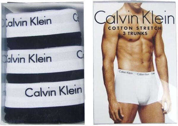 Calvin Klein Men's 3 Pack Trunks - Cotton Stretch Trunk