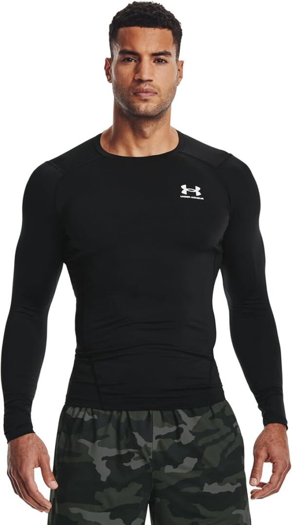 Under Armour Men's Ua Hg Armour Comp Ls Long-Sleeve Sports Top, Breathable Long-Sleeved Top for Men